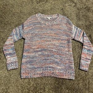 GAP Red White & Blue 100% Cotton Woven Knit Sweater